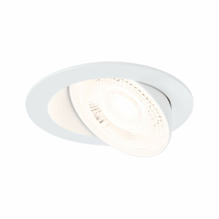 Paulmann LED Einbauleuchte White Select Aumus Weiß Einzelspot 5W 700lm 3-Step-Dim 2700 - 6500K rund schwenkbar White-Select 230V