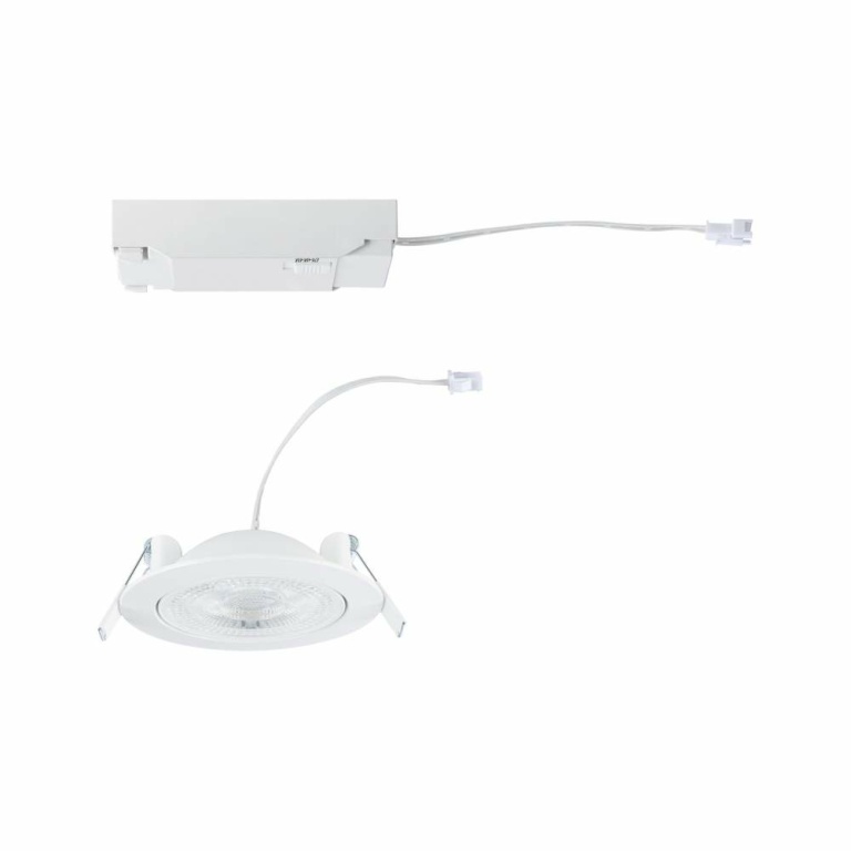 Paulmann LED Einbauleuchte White Select Aumus Weiß Einzelspot 5W 700lm 3-Step-Dim 2700 - 6500K rund schwenkbar White-Select 230V