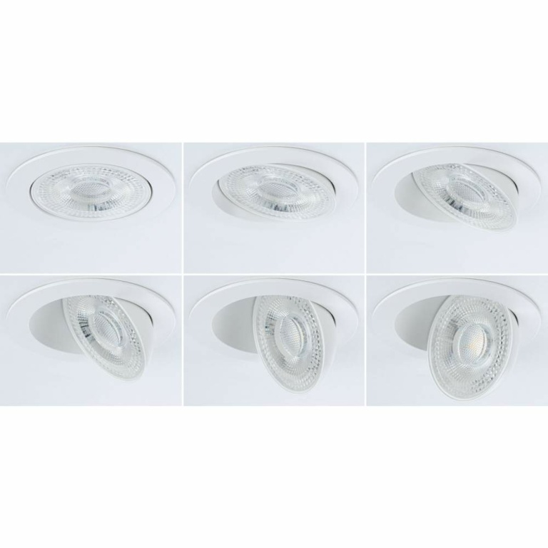 Paulmann LED Einbauleuchte White Select Aumus Weiß 3er-Set 5W 700lm 3-Step-Dim 2700 - 6500K rund schwenkbar White-Select 230V