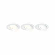 LED Einbauleuchte White Select Aumus Weiß 3er-Set 5W 700lm 3-Step-Dim 2700 - 6500K rund schwenkbar White-Select 230V