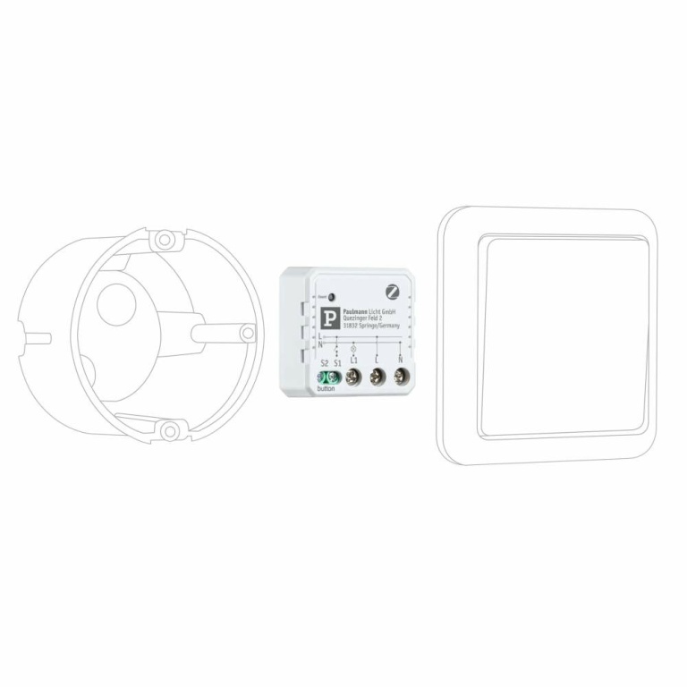 Paulmann Unterputzaktor Smart Home Zigbee 3.0 On/Off Weiß