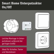 Unterputzaktor Smart Home Zigbee 3.0 On/Off Weiß