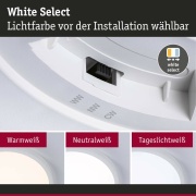 LED Panel Alya Weiß rund 230mm 17W 1700lm White-Select 3000K / 4000K / 6500K