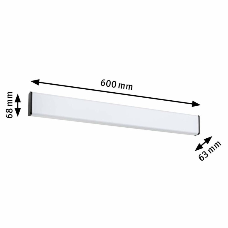 Paulmann Selection Bathroom LED Wandleuchte Nembus  IP44  3000K 950lm 230V 11,2W  Schwarz