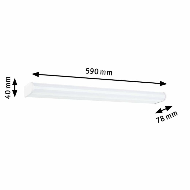 Paulmann Selection Bathroom LED Wandleuchte Arneb  IP44  3000K 1000lm 230V 12,5W  Weiß