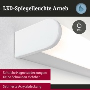 Selection Bathroom LED Wandleuchte Arneb  IP44  3000K 1000lm 230V 12,5W  Weiß