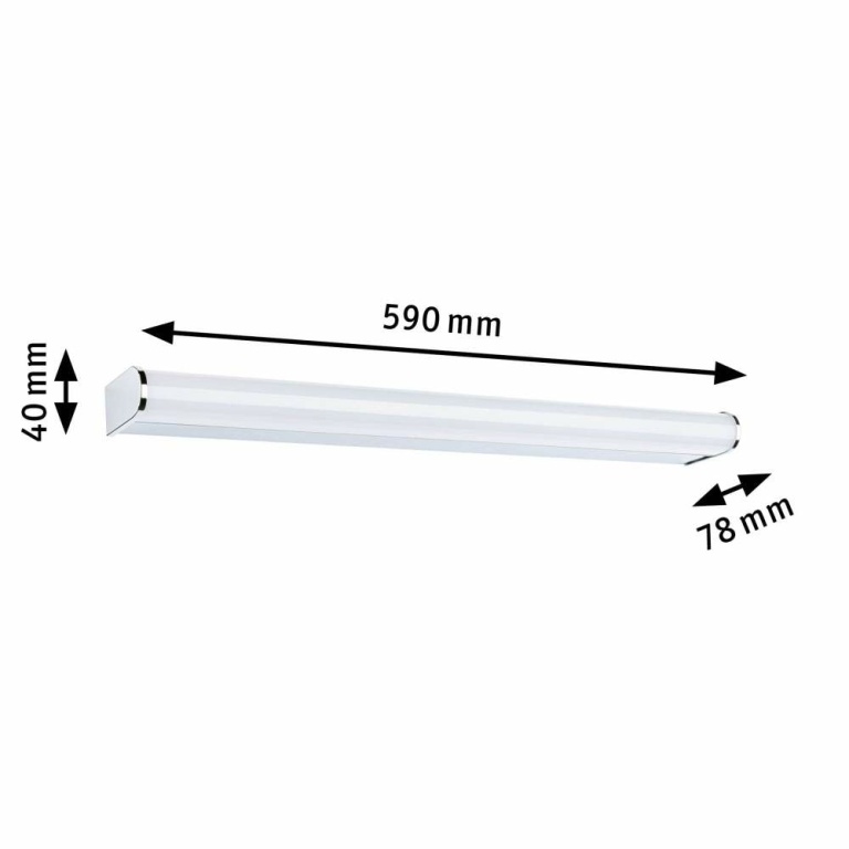 Paulmann Selection Bathroom LED Wandleuchte Arneb  IP44  3000K 1000lm 230V 12,5W  Chrom