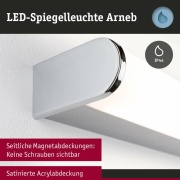 Selection Bathroom LED Wandleuchte Arneb  IP44  3000K 1000lm 230V 12,5W  Chrom