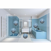 Selection Bathroom LED Wandleuchte Arneb  IP44  3000K 1000lm 230V 12,5W  Chrom