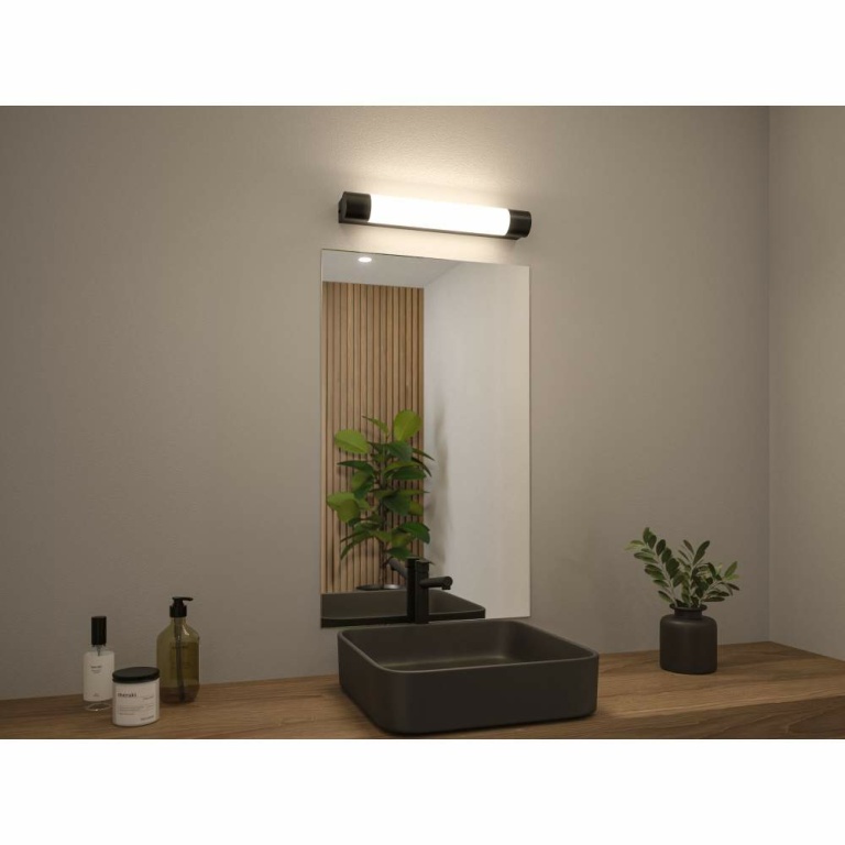 Paulmann Selection Bathroom LED Spiegelleuchte Orgon Steckdose  IP44  3000K 600lm 230V 7,5W  Schwarz