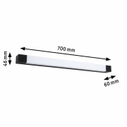 Selection Bathroom LED Spiegelleuchte Quasar  IP44  3000K 900lm 230V 11,2W  Schwarz