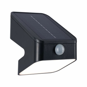 Paulmann Solar LED Wandfluter Lesly Bewegungsmelder IP65 eckig 3000K 5,5W 400lm Anthrazit Kunststoff