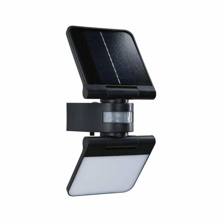 Paulmann Solar LED Wandfluter Lesly Bewegungsmelder IP65 eckig 3000K 12,5W 1000lm Anthrazit Kunststoff