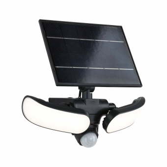 Paulmann Solar LED Wandfluter Sonlig Bewegungsmelder  IP65 eckig 286x137mm 3000K 2x9W 2x1100lm   Anthrazit Kunststoff