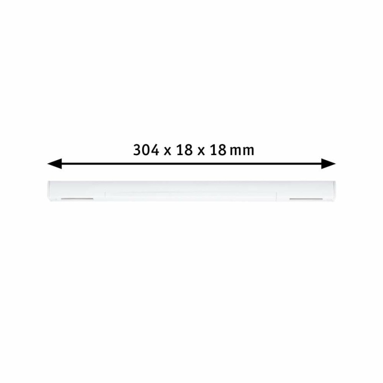 Paulmann URail Mittel-Einspeisung Zigbee Chrom matt in Optik & Dimension der Urail-Schiene max. 100W