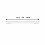 URail Mittel-Einspeisung Zigbee Chrom matt in Optik & Dimension der Urail-Schiene max. 100W