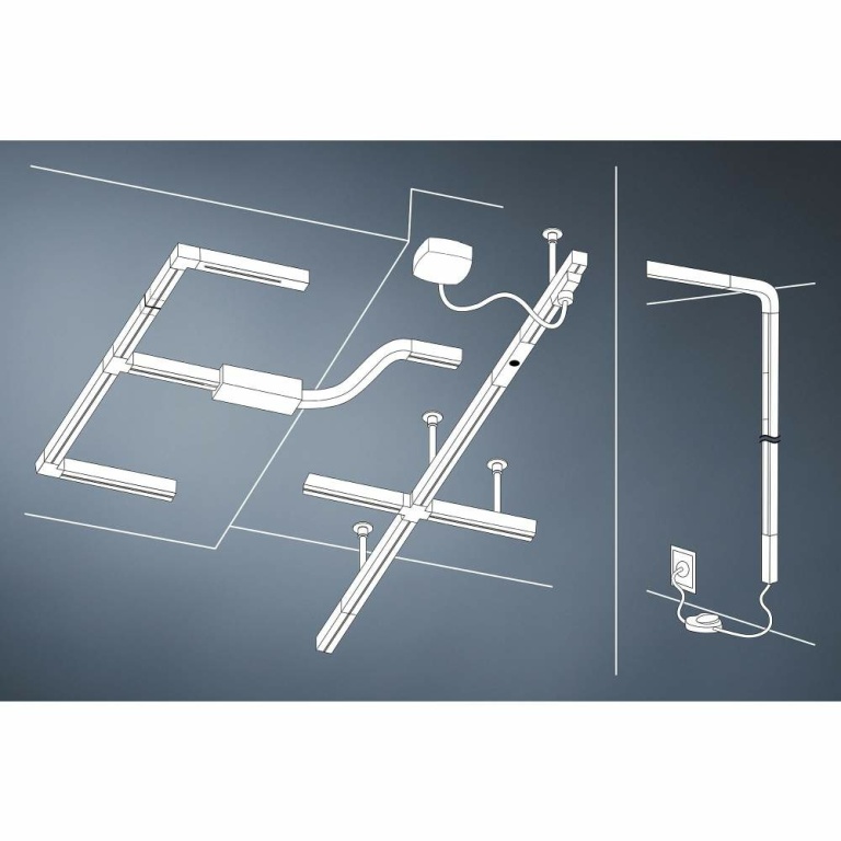 Paulmann URail Mittel-Einspeisung Zigbee Signalweiß in Optik & Dimension der Urail-Schiene max. 100W