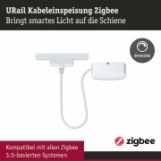 URail Kabeleinspeisung Zigbee 1m Signalweiß max. 100W