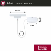 URail Kabeleinspeisung Zigbee 1m Signalweiß max. 100W