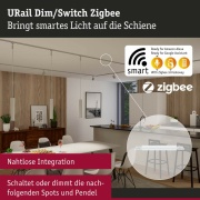 URail Zigbee 3.0 Dimm/Switch Adapter/Verbinder Chrom matt max.50W