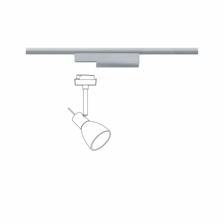 Paulmann URail Single Spot-Adapter ZigBee Chrom matt max. 20W