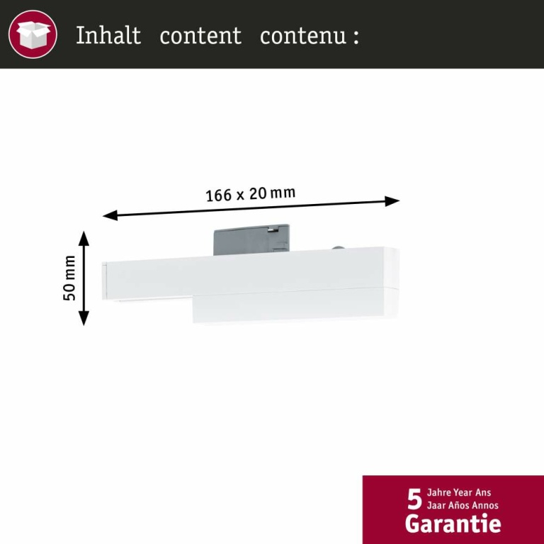 Paulmann URail Single Spot-Adapter ZigBee Signalweiß max. 20W