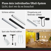 URail Single Spot-Adapter ZigBee Schwarz matt max. 20W