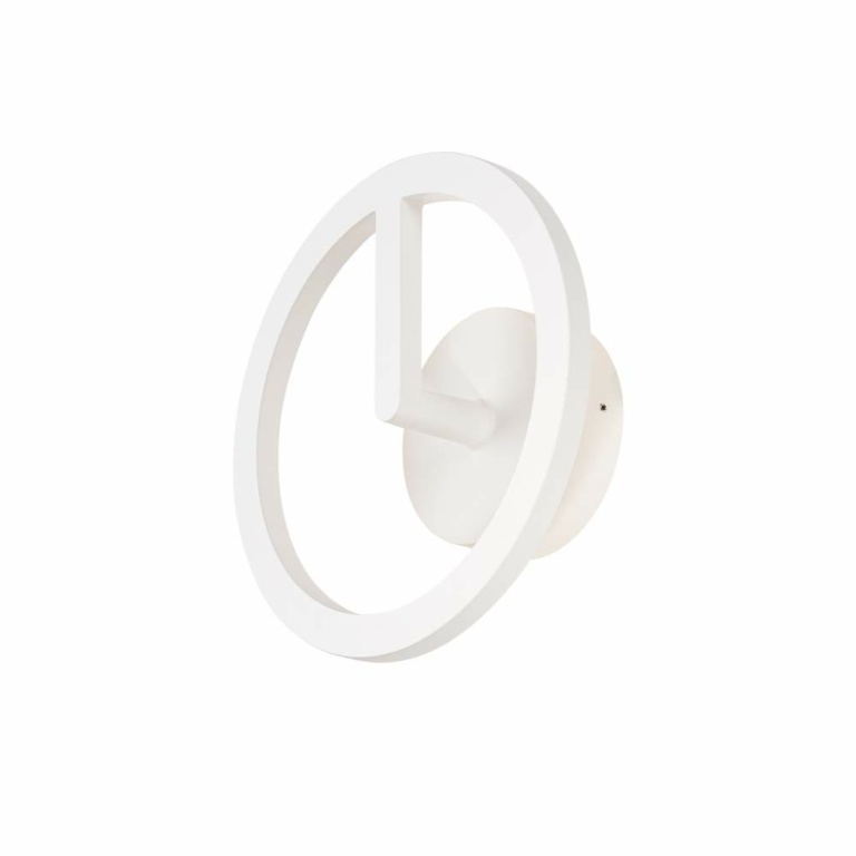 SLV LED Wandleuchte Q-RING weiß matt 10W 3000K IP65 dimmbar