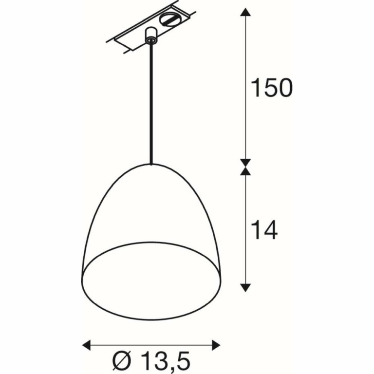 SLV PARA CONE 14, Pendelleuchte für 1 Phasen System, GU10, kupfer