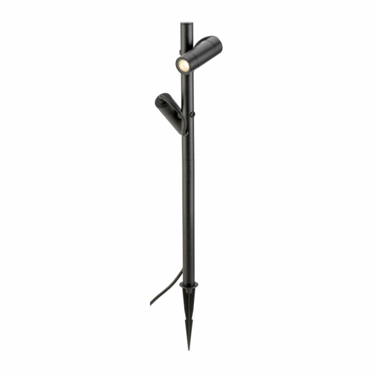 SLV HELIA SLIM Pole, double, LED Outdoor Stehleuchte, schwarz IP65 3000K