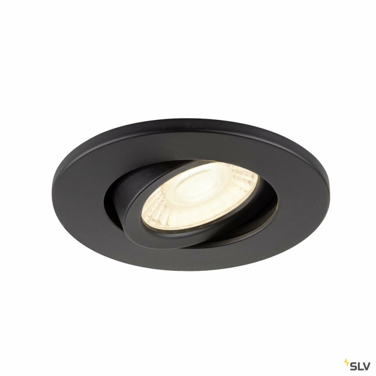 SLV UNIVERSAL DOWNLIGHT Abdeckung, für Downlight IP20, schwenkbar, rund, schwarz