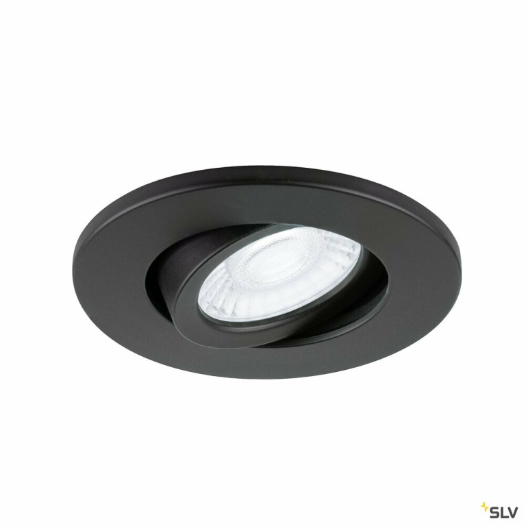 SLV UNIVERSAL DOWNLIGHT Abdeckung, für Downlight IP20, schwenkbar, rund, schwarz