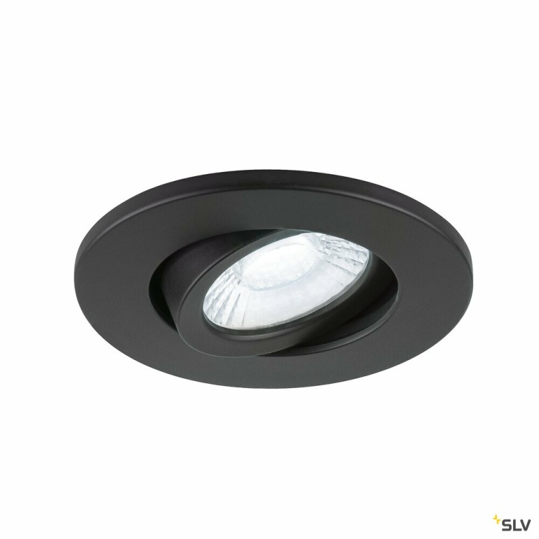 SLV UNIVERSAL DOWNLIGHT Abdeckung, für Downlight IP20, schwenkbar, rund, schwarz