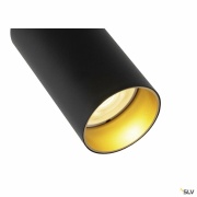 KAMI, Wand- und Deckenaufbauleuchte, 1x max. 10 W, GU10, schwarz/gold