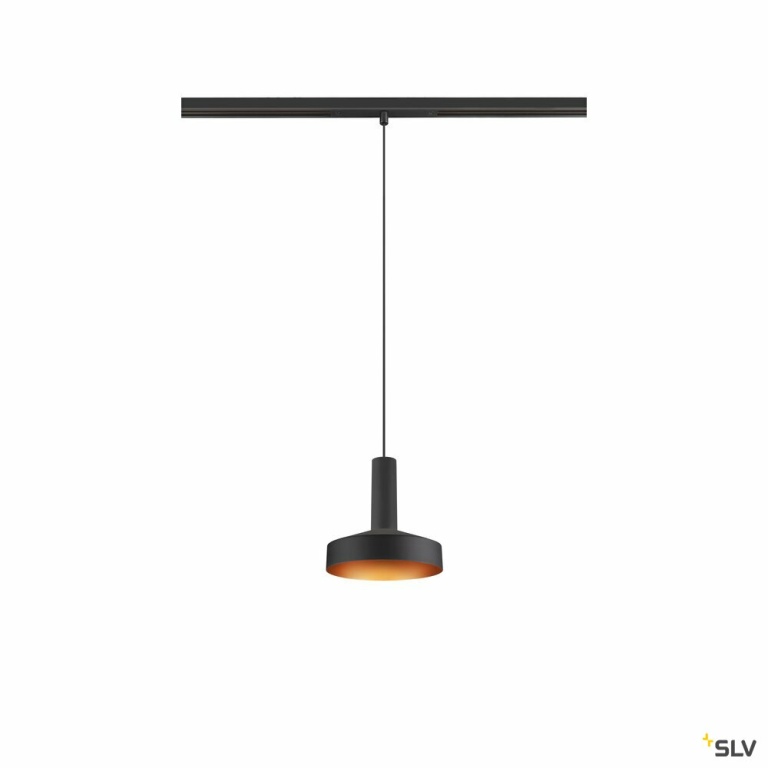 SLV LALU®, Pendelleuchte, 48V, Led Base, Mix&Match, 150 cm, 8 W, 3000 K, DALI, schwarz