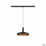 LALU®, Pendelleuchte, 48V, Led Base, Mix&Match, 150 cm, 8 W, 3000 K, DALI, schwarz