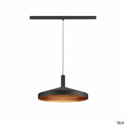 LALU®, Pendelleuchte, 48V, Led Base, Mix&Match, 150 cm, 8 W, 3000 K, DALI, schwarz