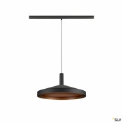 LALU®, Pendelleuchte, 48V, Led Base, Mix&Match, 150 cm, 8 W, 3000 K, DALI, schwarz