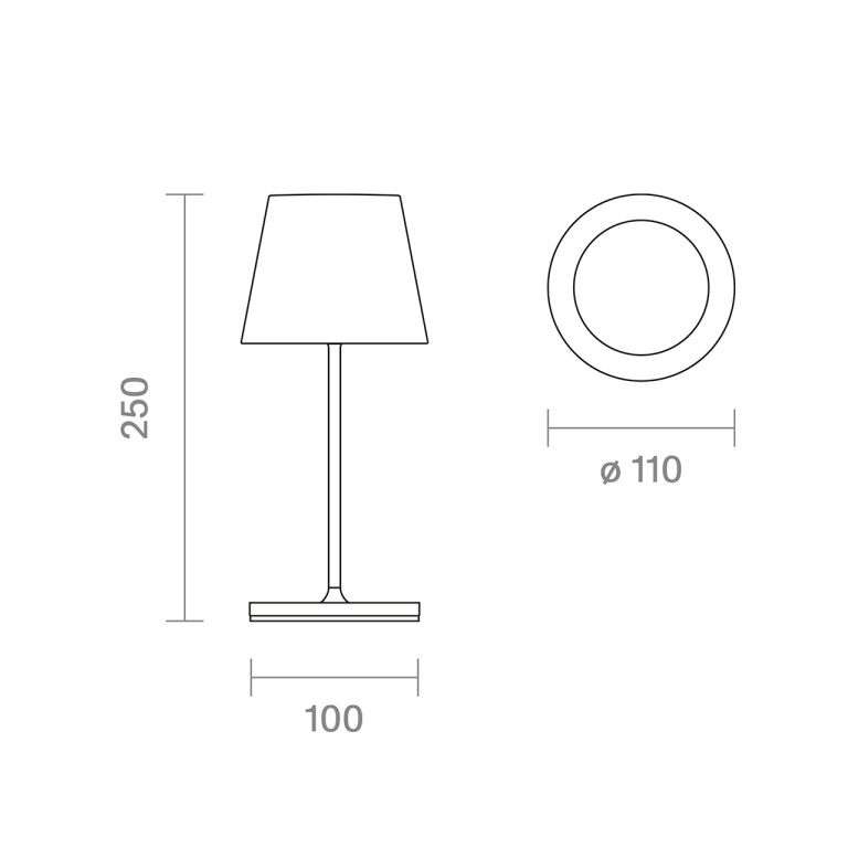 SIGOR Akku-Tischleuchte Nuindie mini USB-C dünenbeige