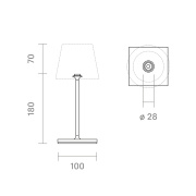 Nuindie mini Ersatzfuß USB-C 250mm graphitgrau