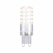 Standard 230V LED Stiftsockel G9   550lm 4,2W 2700K dimmbar Klar