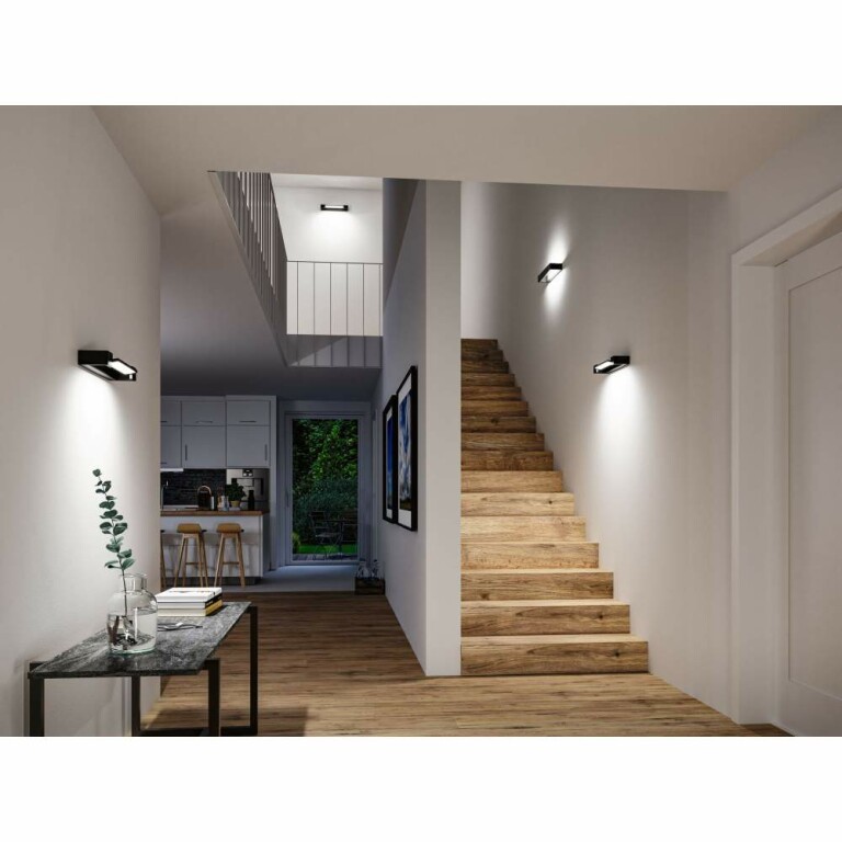 Paulmann Selection Bathroom LED Wandleuchte Lucille IP44  2700K 1000lm 230V 11W dimmbar Schwarz