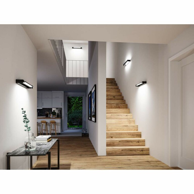 Paulmann Selection Bathroom LED Wandleuchte Lucille IP44  2700K 1300lm 230V 17W dimmbar Schwarz