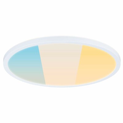 Paulmann LED Panel Atria Shine  IP44 rund 398mm  20,8W 2800lm White Switch Weiß