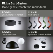 ULine LED Pendelleuchte Bol  300mm 12W Schwarz