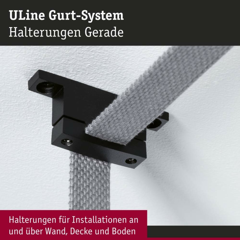 Paulmann ULine Zubehör 2er-Set Gurt Halter 2er-Set Schwarz