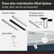 URail LED Schienenspot 3-Step-Dim Circle Einzelspot  220lm 5W 4000K dimmbar 230V Signalweiß