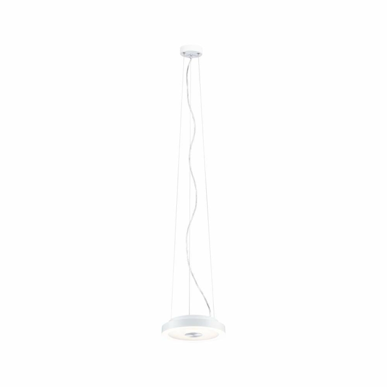 Paulmann LED Deckenleuchte Volea Weiß/Silber dimmbar inkl. Pendelabhängung ⌀ 32cm IP44 13W 3000K