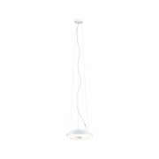 LED Deckenleuchte Volea Weiß/Silber dimmbar inkl. Pendelabhängung ⌀ 32cm IP44 13W 3000K