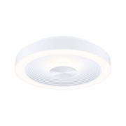 LED Deckenleuchte Volea Weiß/Silber dimmbar inkl. Pendelabhängung ⌀ 32cm IP44 13W 3000K